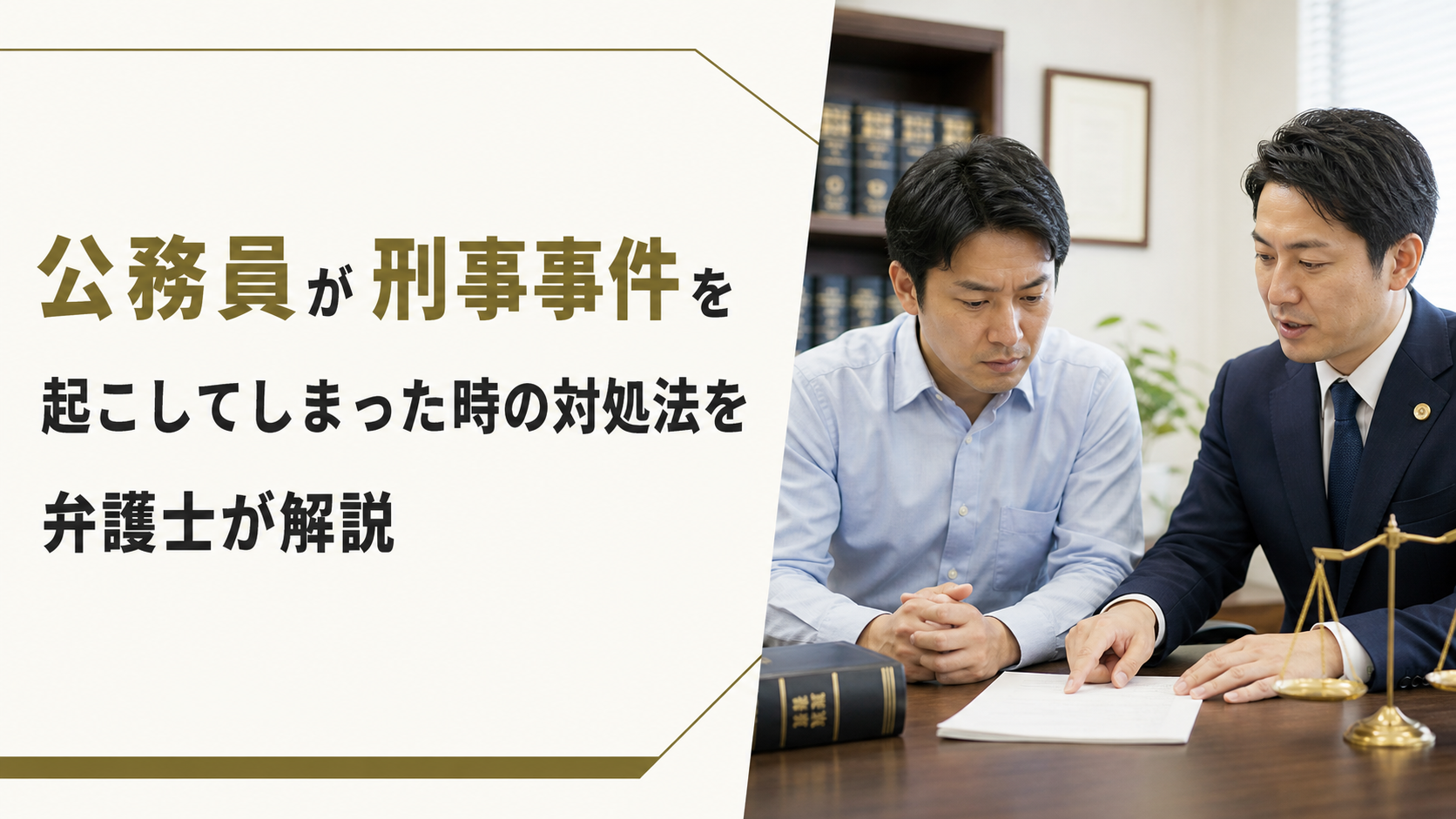 公務員が刑事事件を起こしてしまった時の対処法を弁護士が解説