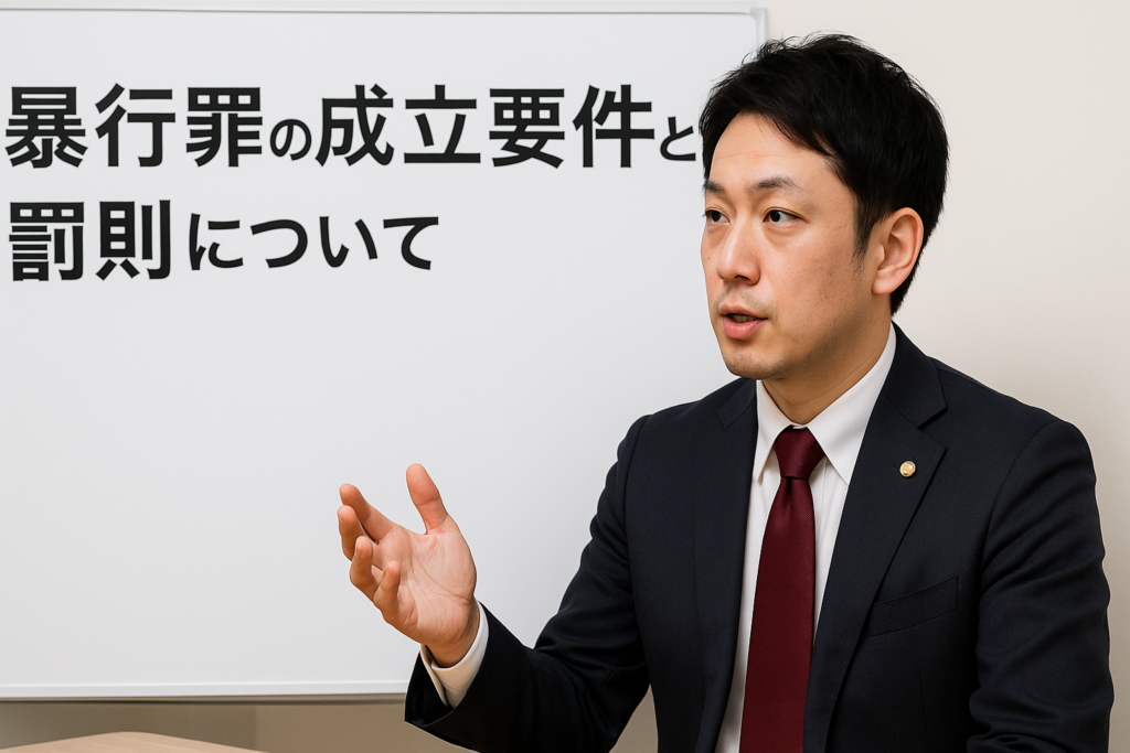 暴行罪の成立要件と罰則について