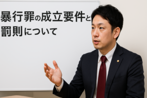 暴行罪の成立要件と罰則について