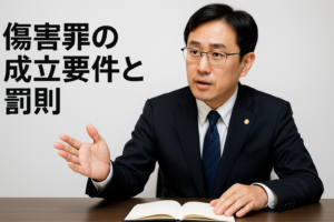 傷害罪の成立要件と罰則