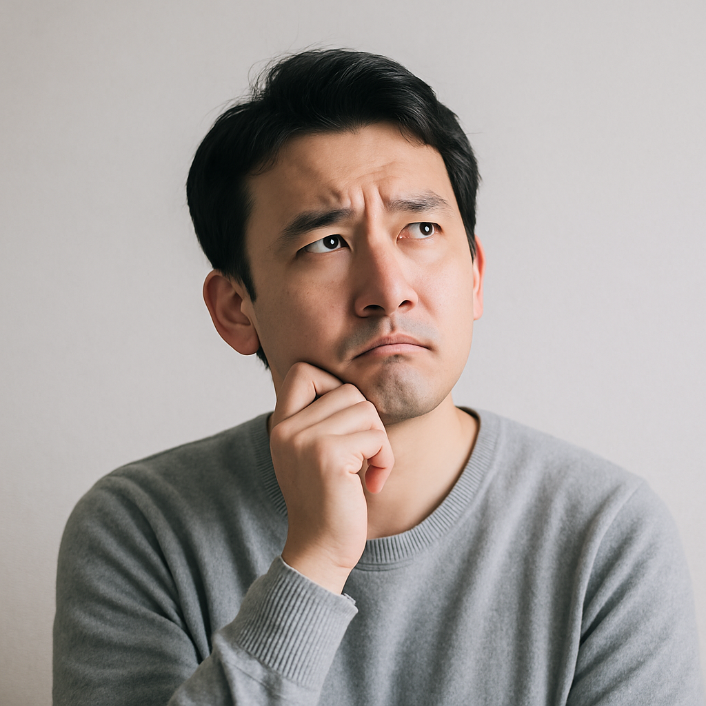 考えている男性