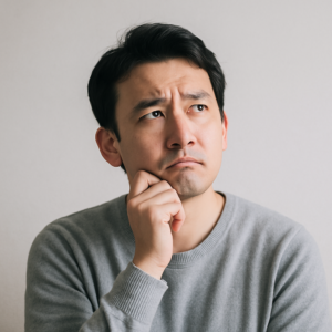 考えている男性