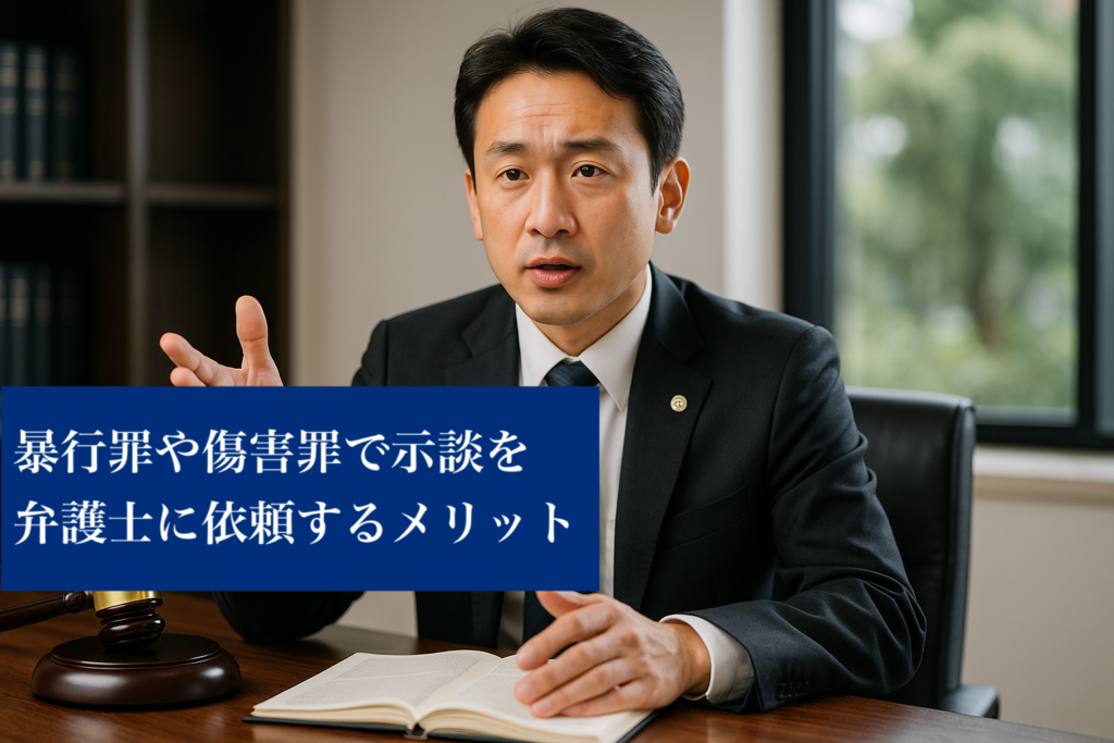 暴行罪や傷害罪で示談を弁護士に依頼するメリット