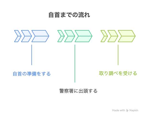 自首をするまでの流れ