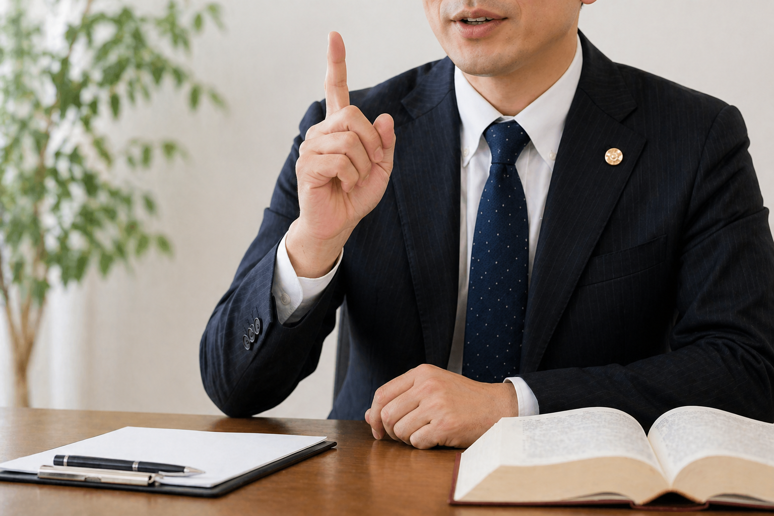 弁護士が解説をしている様子